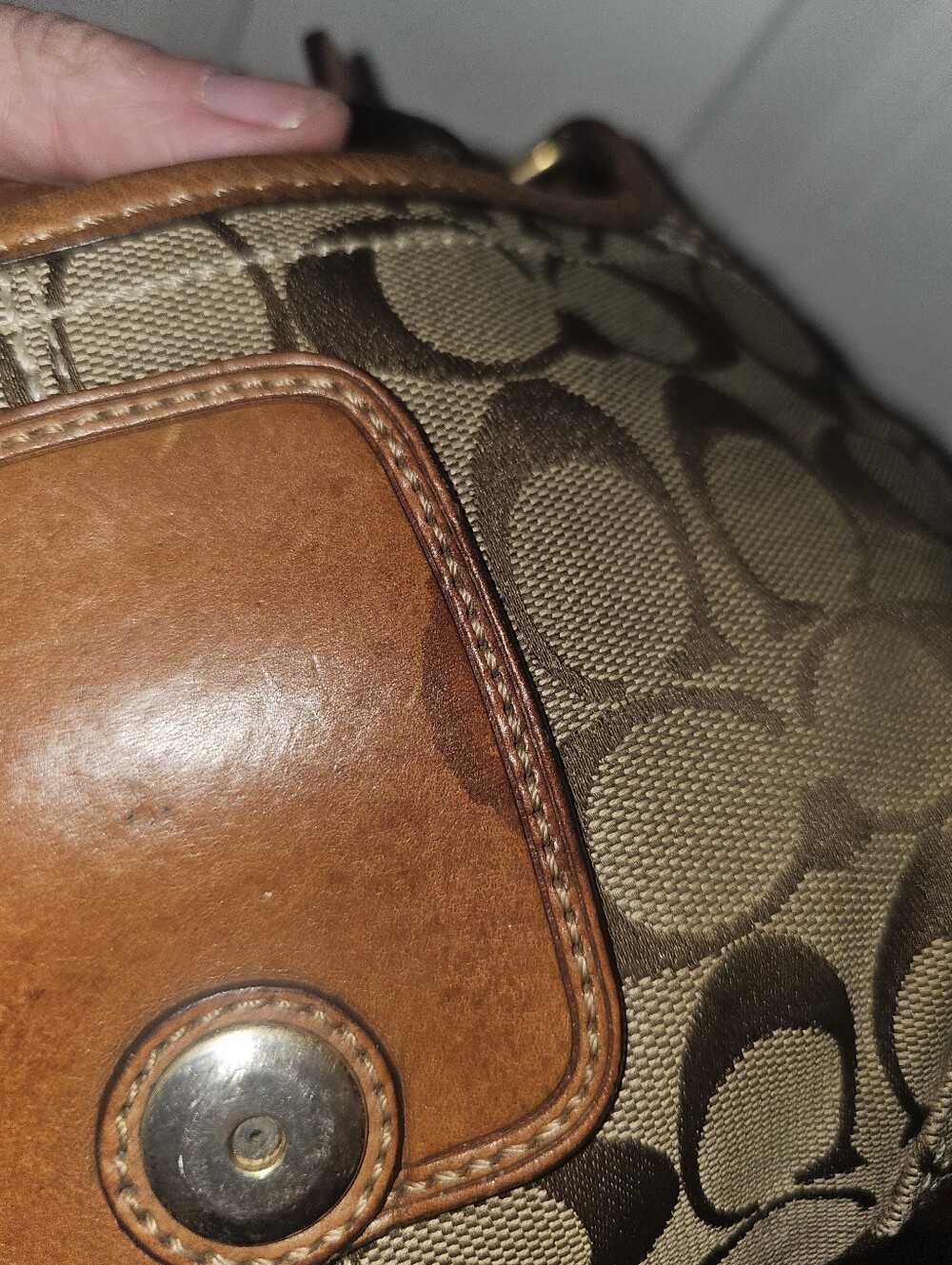 Y2K Vintage Coach Bleecker SoHo Signature Flap Shoulder Bag Purse Style 11441 - Picture 12 of 16